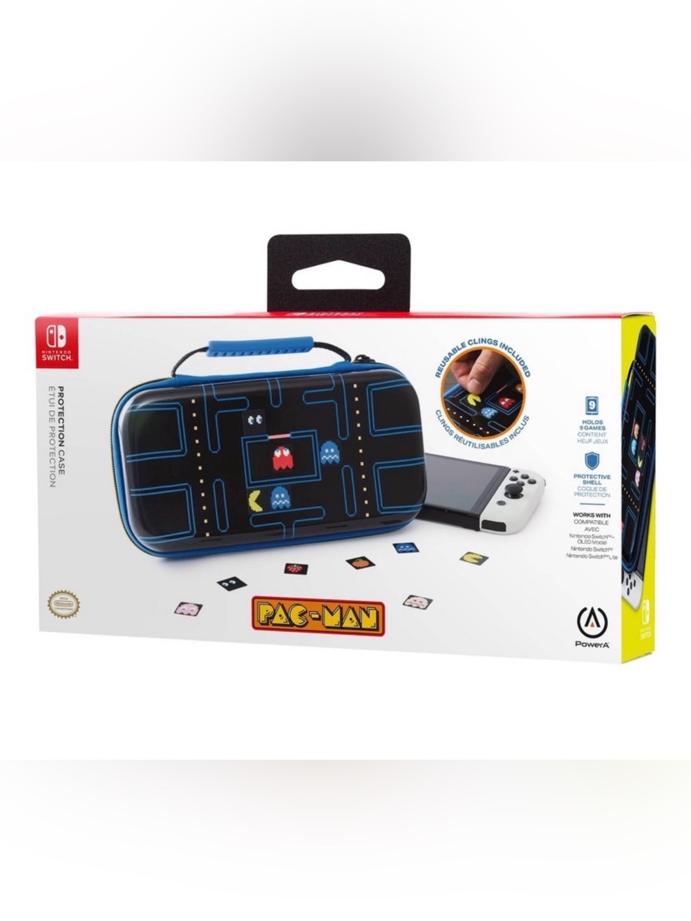 Nintendo Pac-Man Black and Blue Protective Switch Case